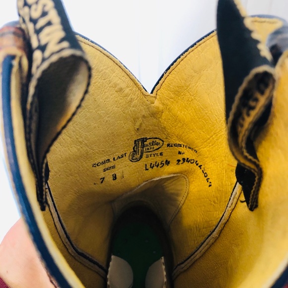 NEW Ladies Justin Red Cowboy Boots - Picture 7 of 8